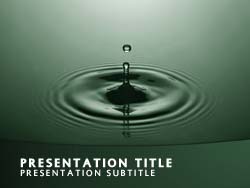 Water Drop Title Master slide design