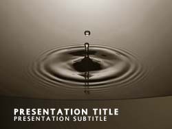 Water Drop Title Master slide design