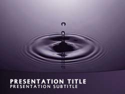 Water Drop Title Master slide design