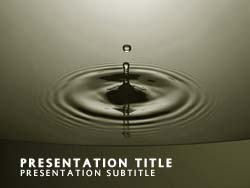 Water Drop Title Master slide design