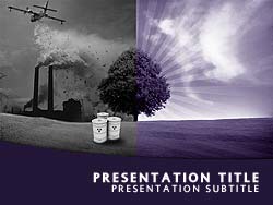 Environmental Pollution Title Master slide design