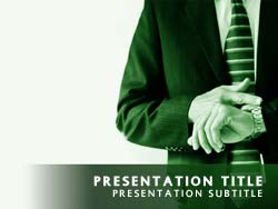 Business Man Title Master slide design