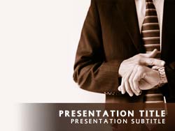 Business Man Title Master slide design