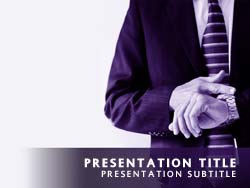 Business Man Title Master slide design