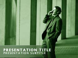 Successful Businessman Title Master slide design