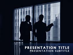 Business Meeting Title Master slide design