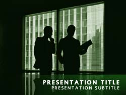 Business Meeting Title Master slide design