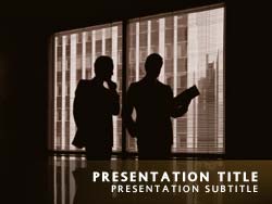 Business Meeting Title Master slide design