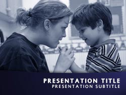 Autistic Child Title Master slide design