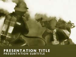 Firefighters Title Master slide design