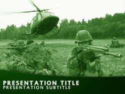 Military Soldiers Title Master slide design