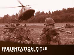 Military Soldiers Title Master slide design
