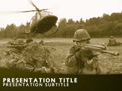 Military Soldiers Title Master slide design