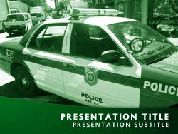 Police Title Master slide design