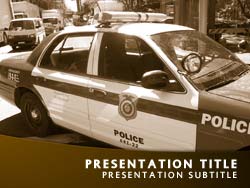 Police Title Master slide design