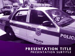 Police Title Master slide design