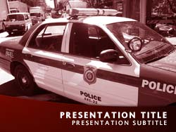 Police Title Master slide design