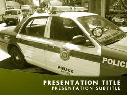 Police Title Master slide design