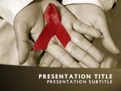 HIV Aids Title Master slide design