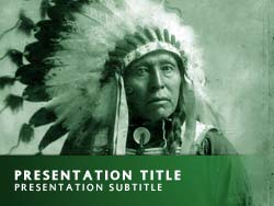Native American Title Master slide design