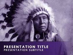 Native American Title Master slide design