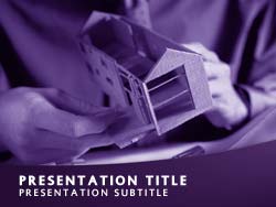 Building A Home Title Master slide design