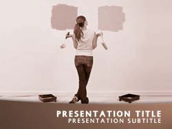 Redecorating Your Home Title Master slide design