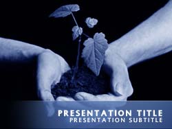 Gardening Title Master slide design