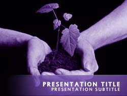 Gardening Title Master slide design