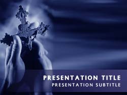 Christ on the Cross Title Master slide design