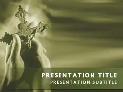 Christ on the Cross Title Master slide design