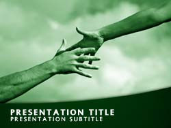Helping Hand Title Master slide design