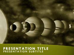 Solar System Title Master slide design