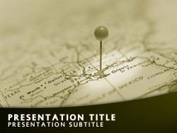 On The Map Title Master slide design