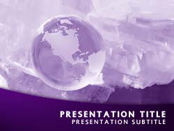 Globe Title Master slide design