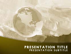Globe Title Master slide design
