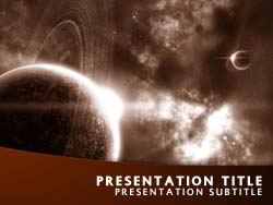 Universe Title Master slide design