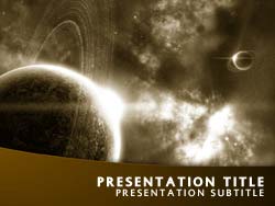 Universe Title Master slide design