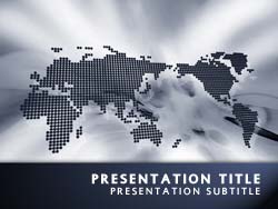 World Map Title Master slide design