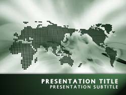 World Map Title Master slide design