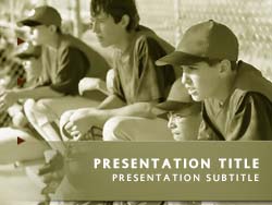 Baseball Dug Out Title Master slide design