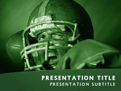 Football Quarterback Title Master slide design