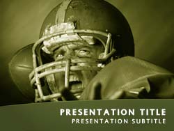 Football Quarterback Title Master slide design