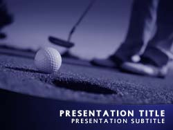Perfect Golf Putt Title Master slide design