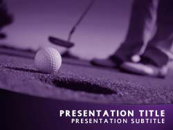 Perfect Golf Putt Title Master slide design