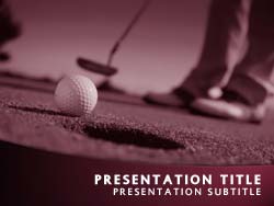 Perfect Golf Putt Title Master slide design