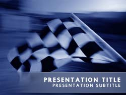 Chequered Flag Title Master slide design