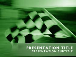 Chequered Flag Title Master slide design