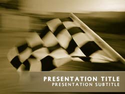Chequered Flag Title Master slide design