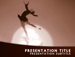 Ice Skater Title Master slide design